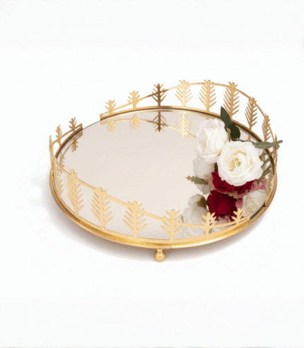 Vassoio rotondo specchiato